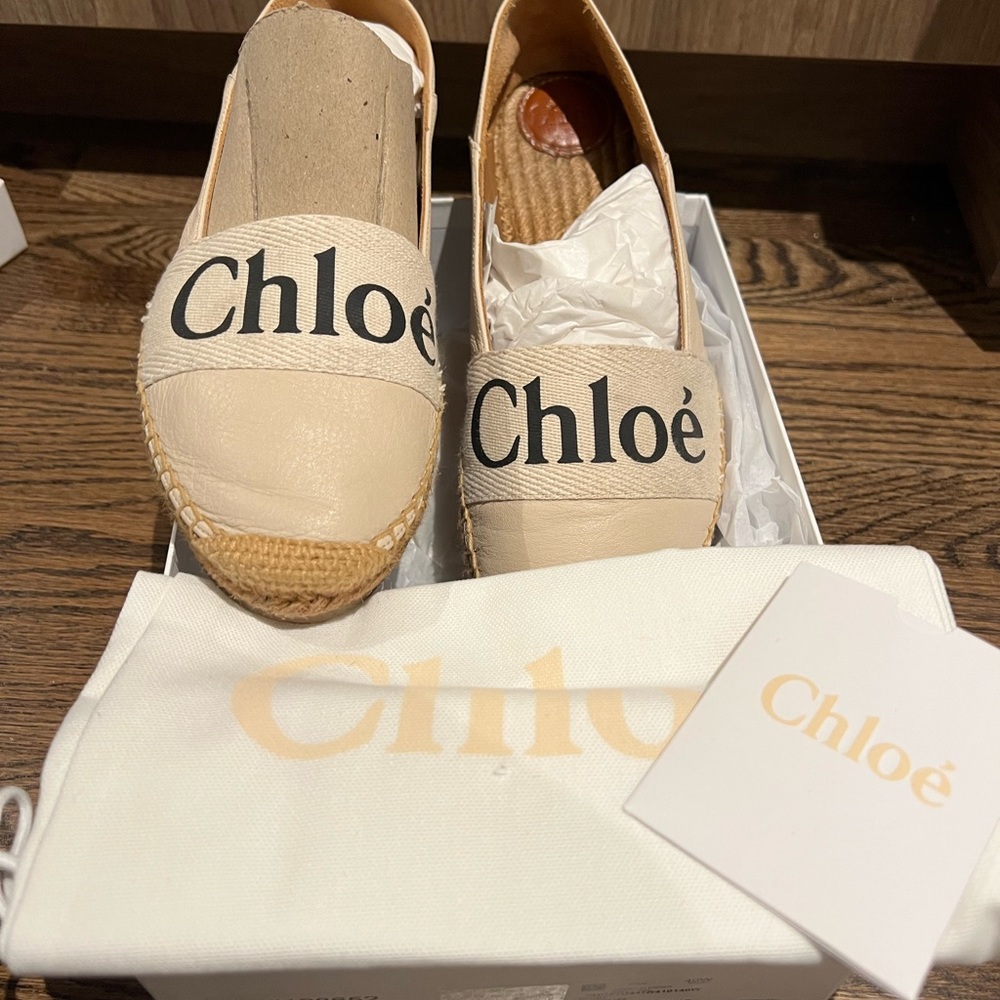 Chloe espadrilles, size 40, work only a few times